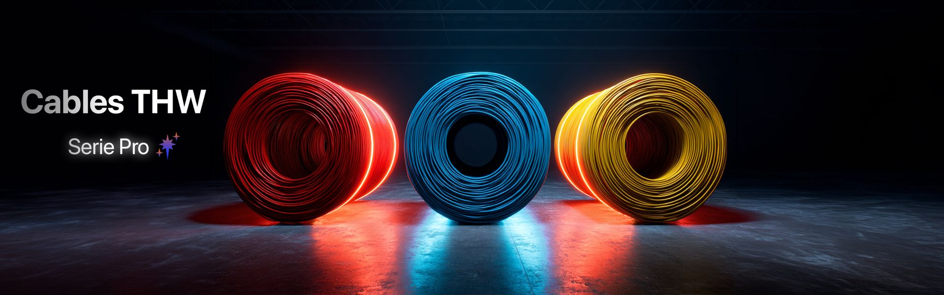 Rollos de cable eléctrico para proyectos