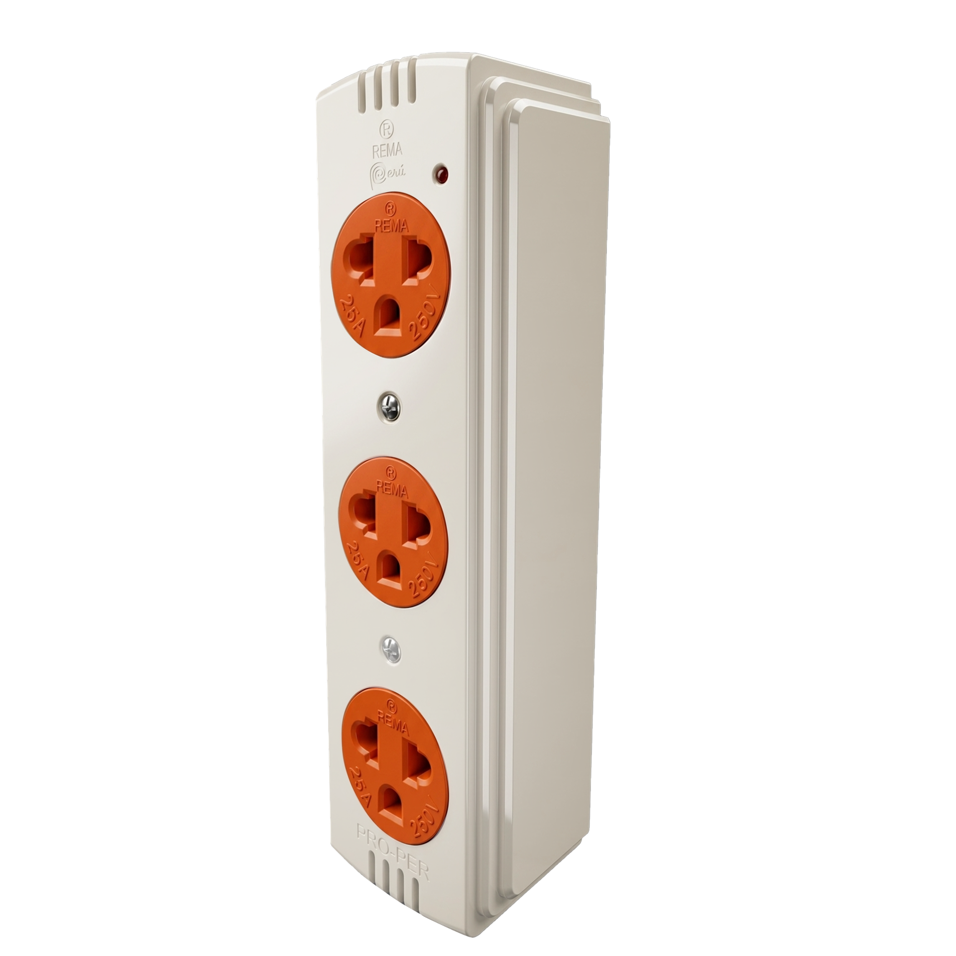 Tomacorriente industrial Crema 25 Amperios