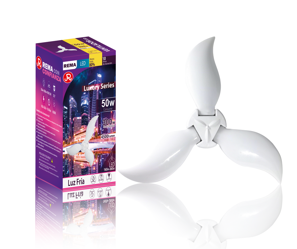 Foco ventilador 3 aspas 50w