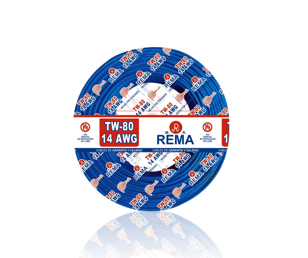 Cable solido 14 cobre nacional