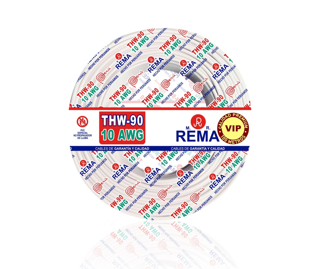 Cable Cableado 10 vip cobre nacional