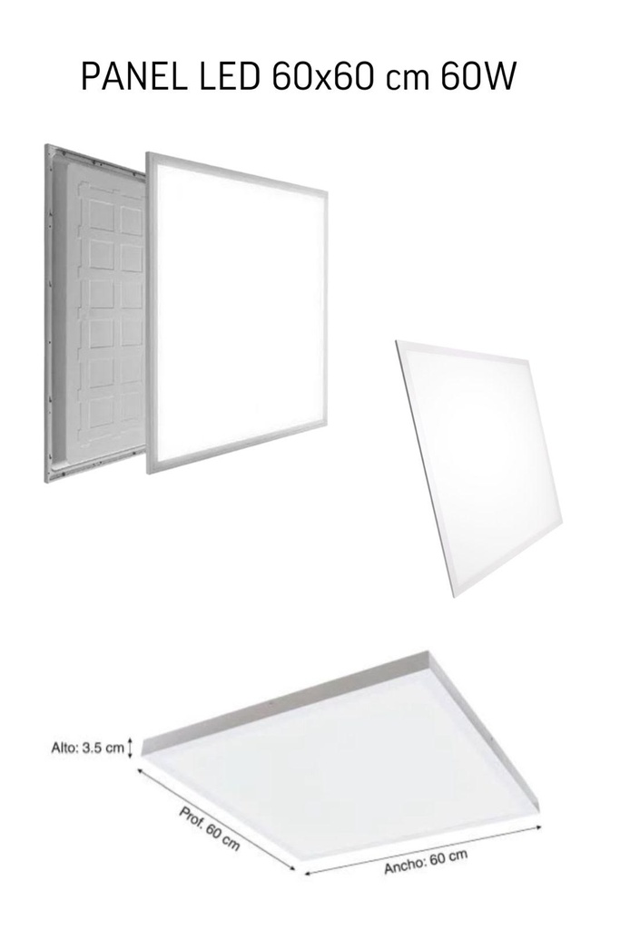 Panel 60x60 cuadrado 60w