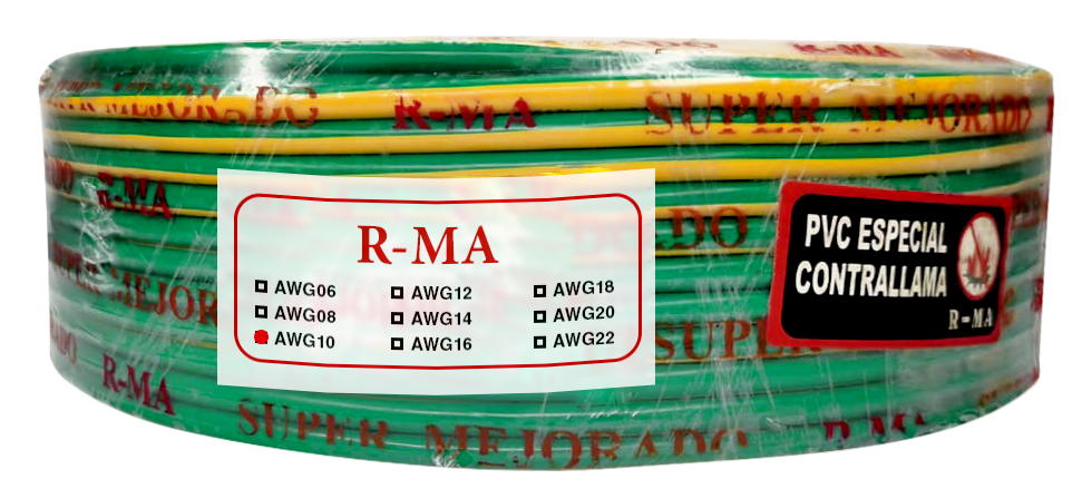 Cable cableado 10 cobre nacional
