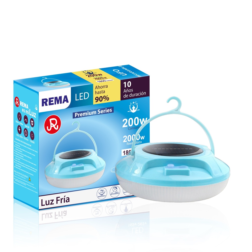 FOCO UFO RECARGABLE 200w