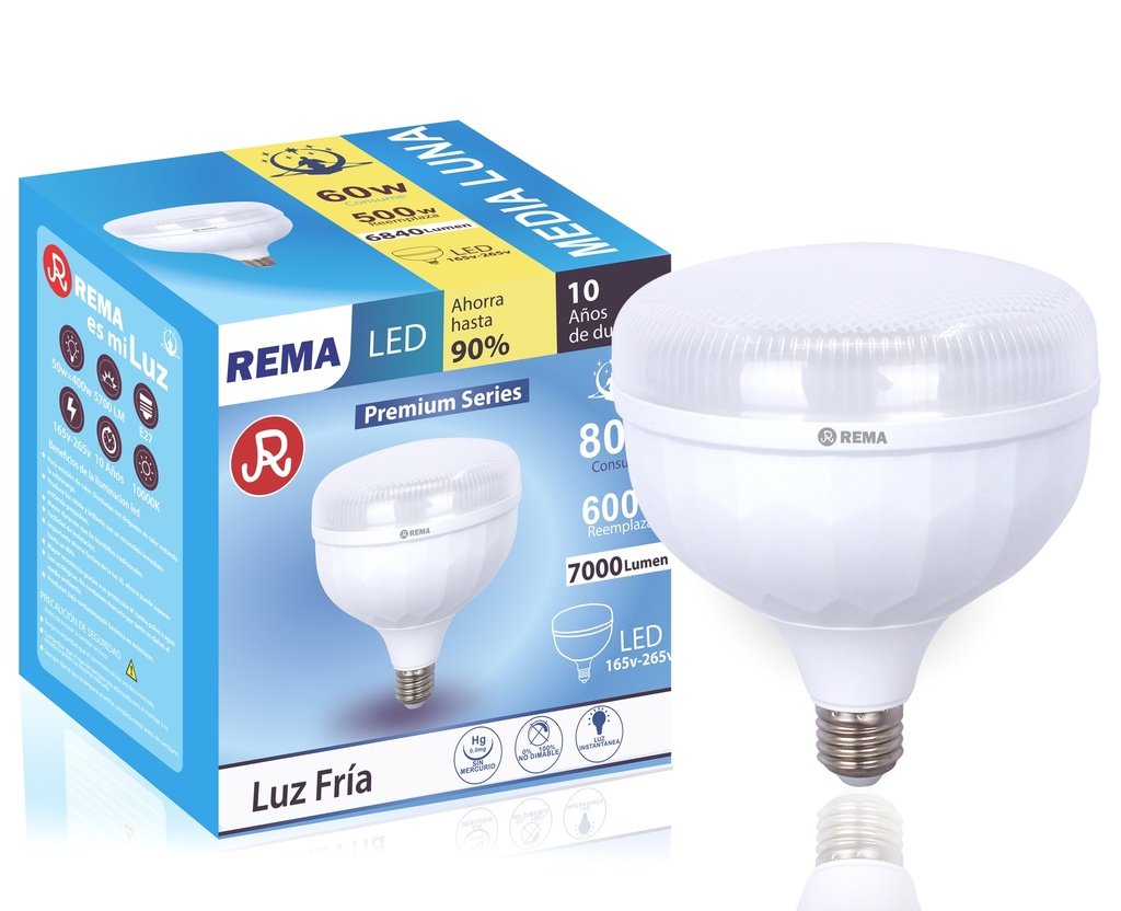 Foco Media Luna 80w 