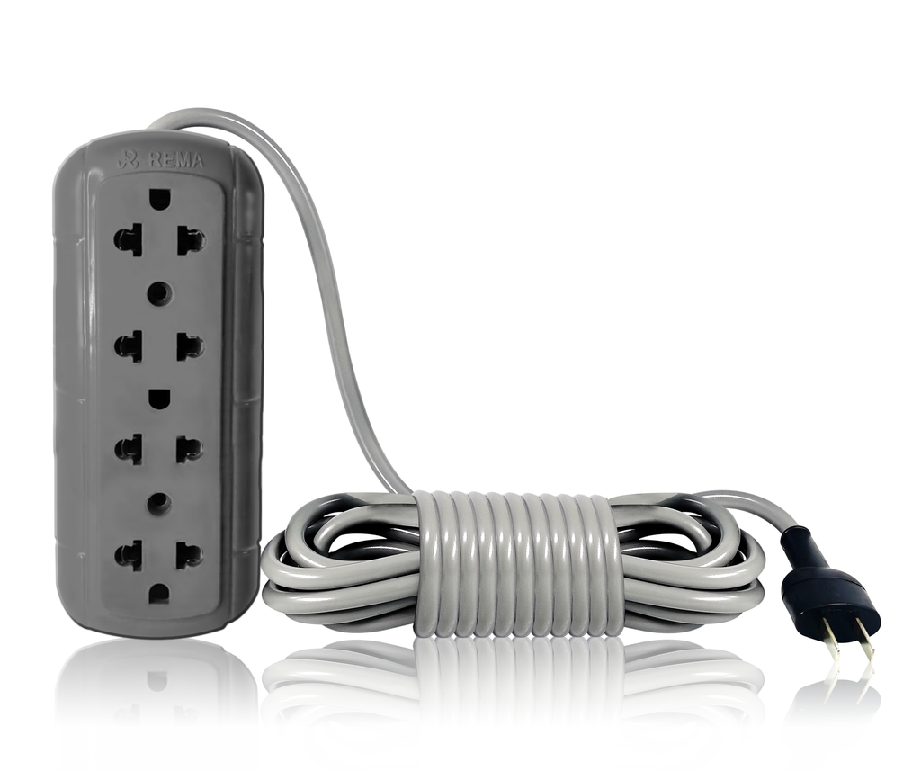 Extension vulcanizado 5m + 4e gris