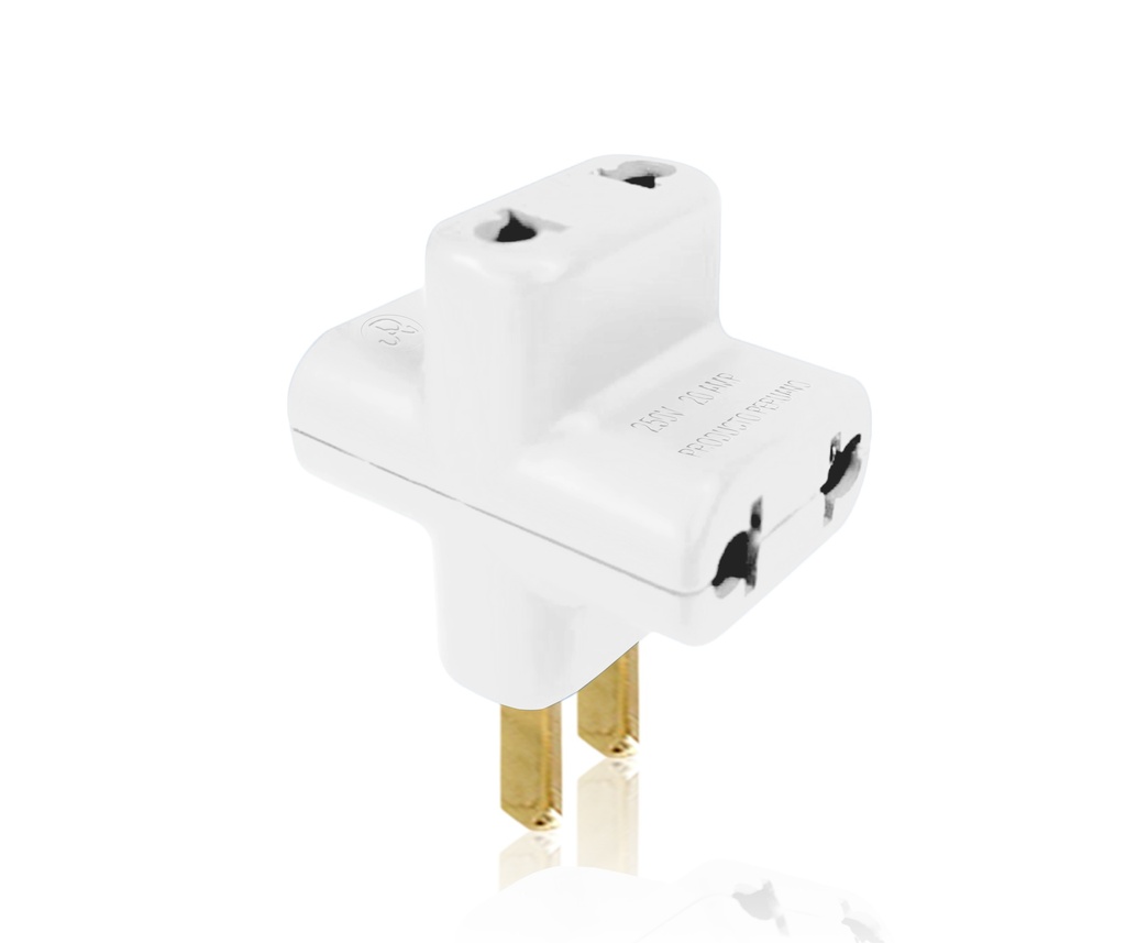 Enchufe multiple cruz plano