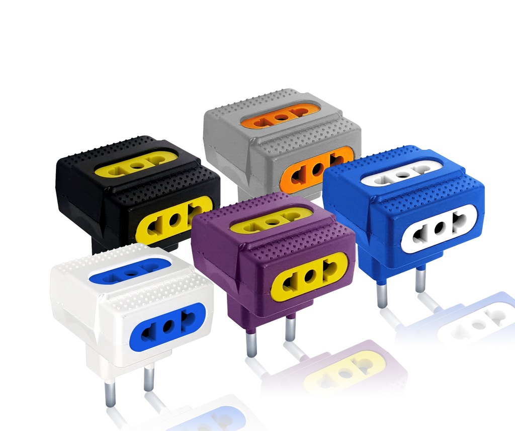 Enchufe multiple cruz Robot redondo