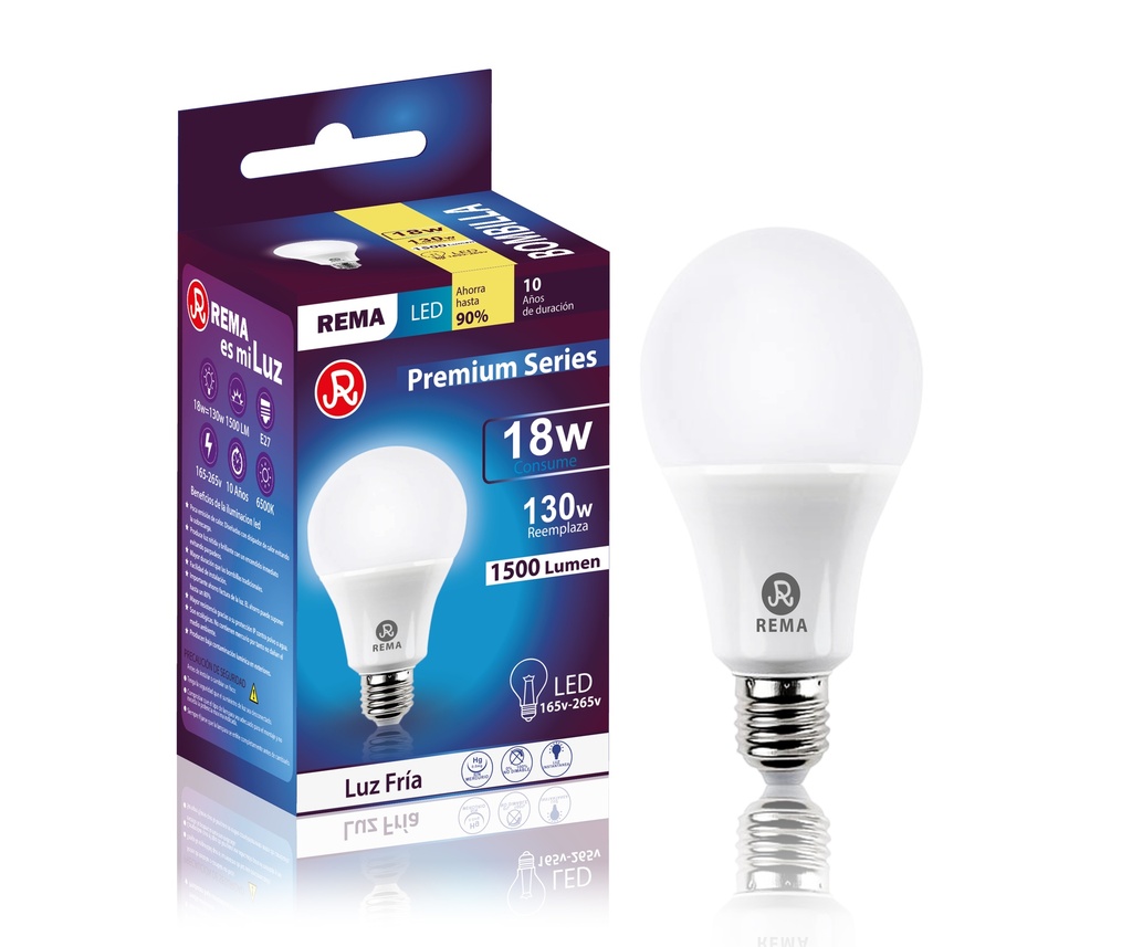Foco bombilla 18w