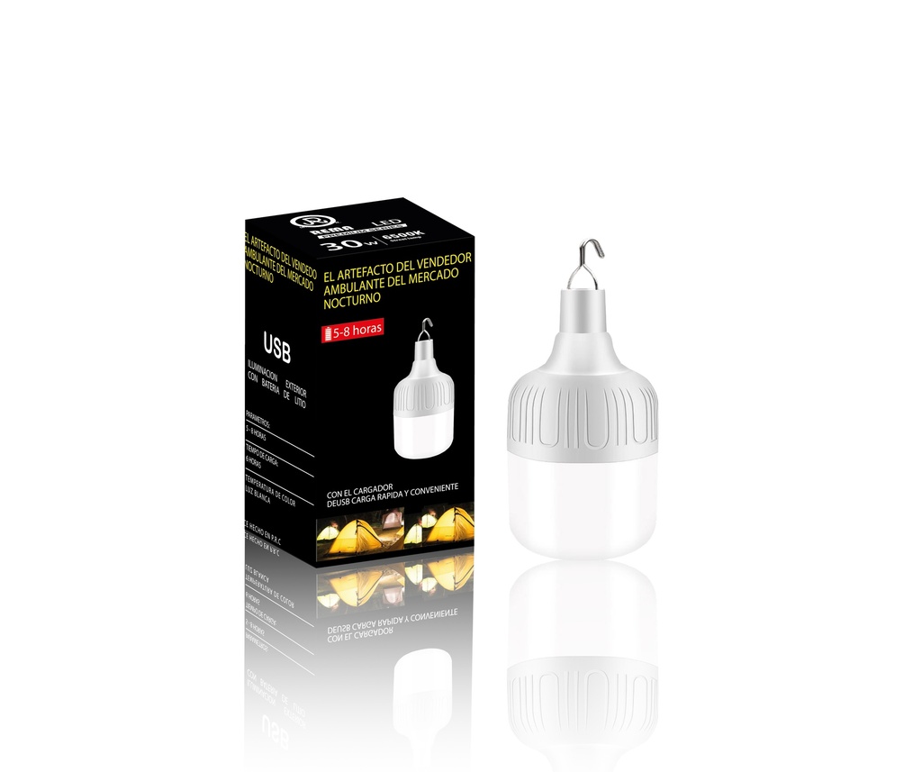 Foco botella recargable 40w