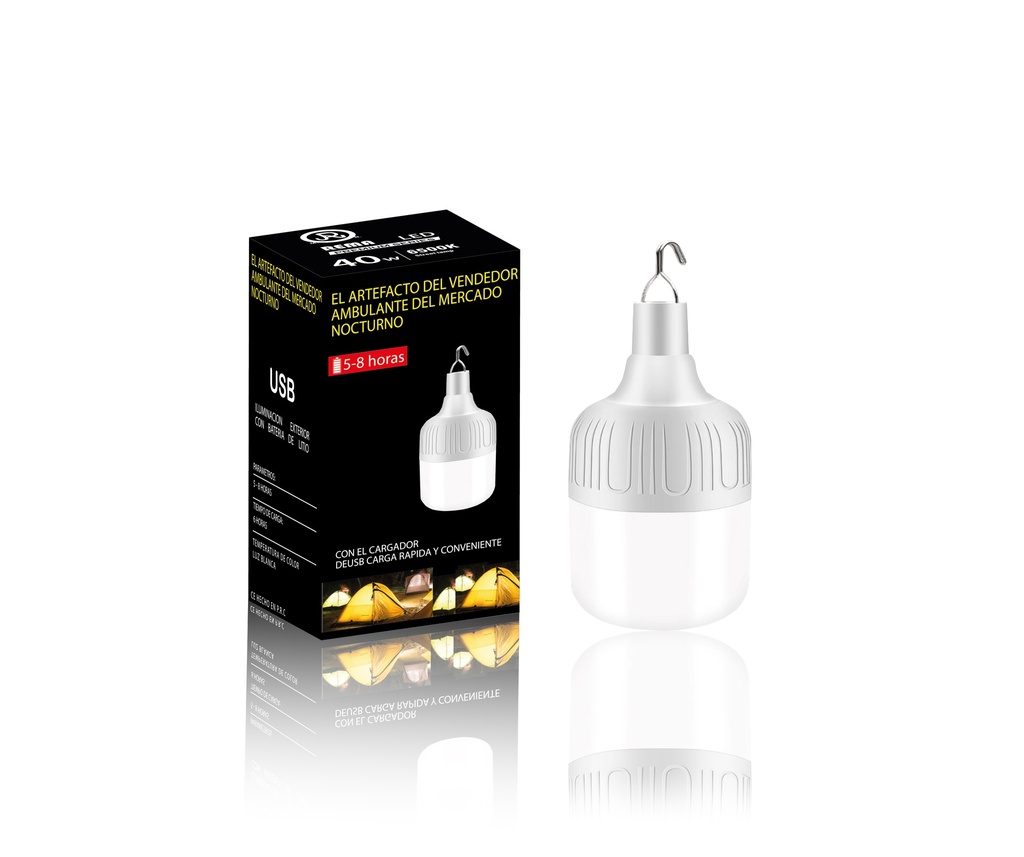 Foco botella recargable 50w