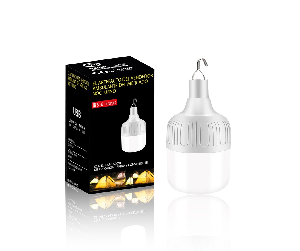 Foco botella recargable 80w