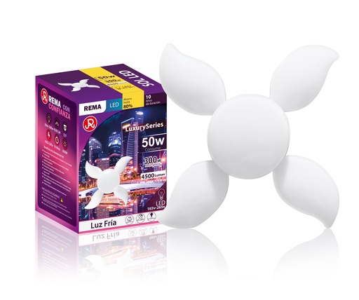 Foco mini sol 4 aspas 50w