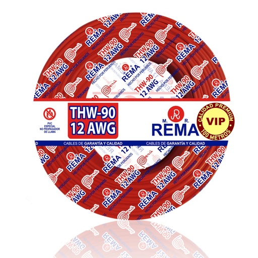 Cable cableado 12 vip cobre nacional