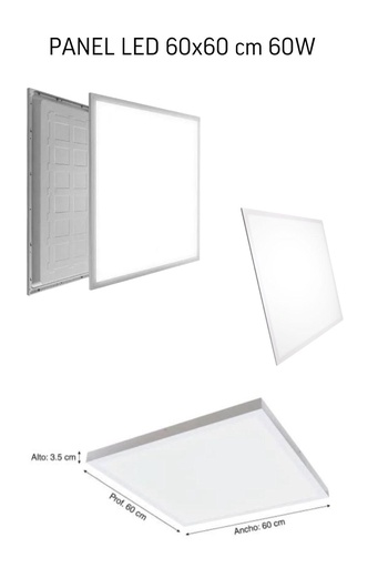 Panel 60x60 cuadrado 60w