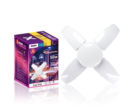 Foco mini estrella 4 aspas 50w