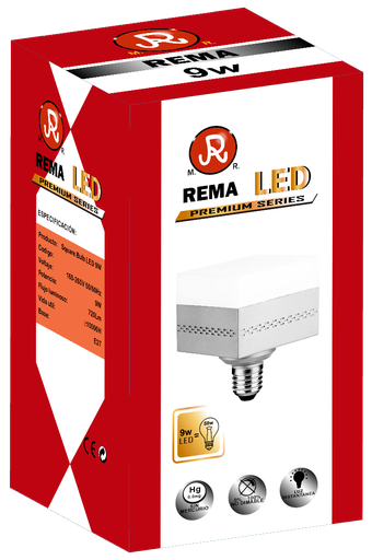 Foco Led Cuadrado 9W