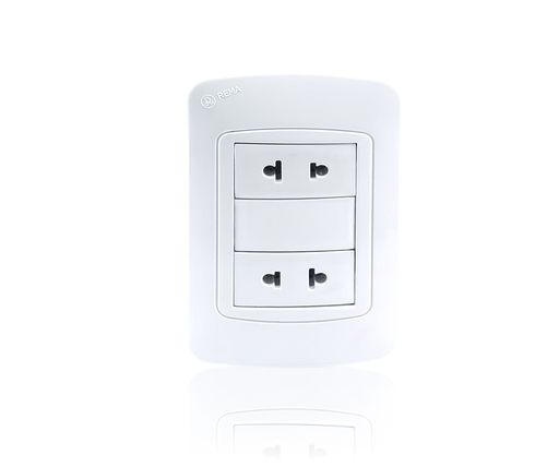 [PL-F02] Tomacorriente doble FENIX