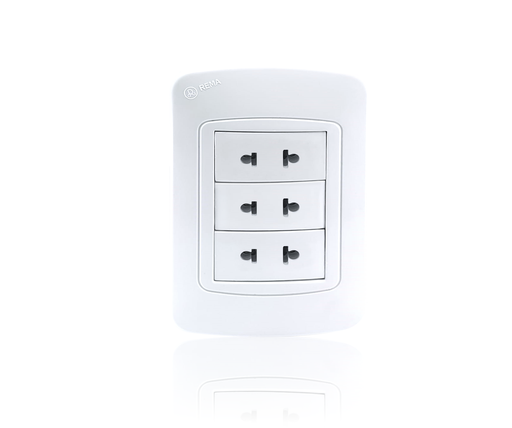 [PL-F03] Tomacorriente triple FENIX