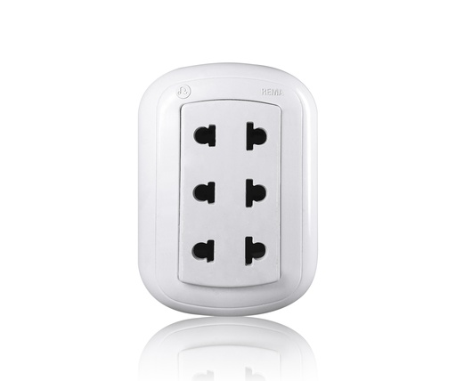 [PV-H03] Tomacorriente triple sobreponer