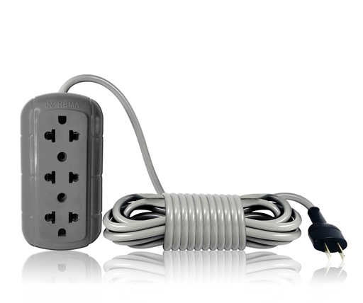 Extension vulcanizado 5m + 3e gris